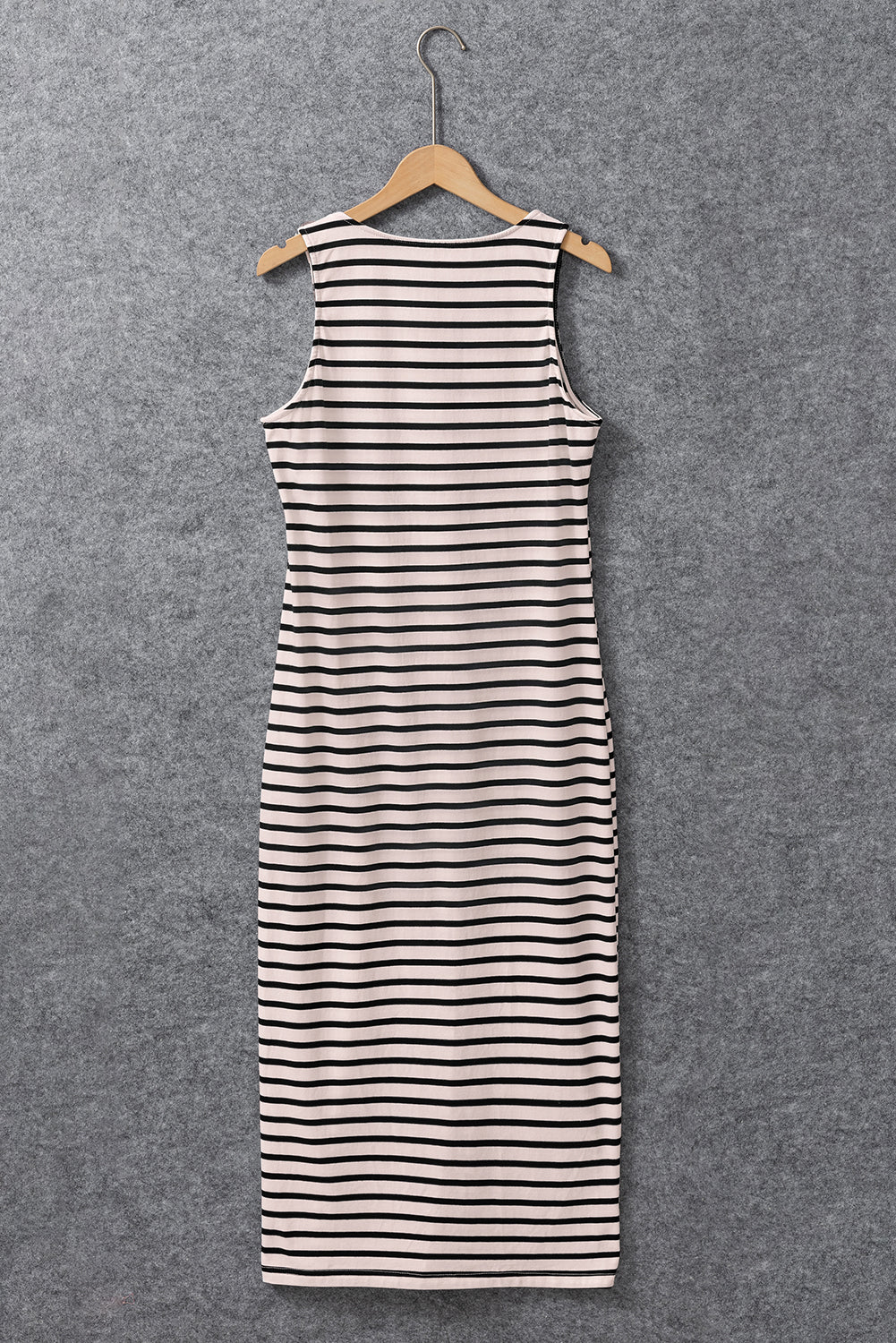 Striped Sleeveless Buttoned Maxi Dress Maxi Dresses MyDresses 