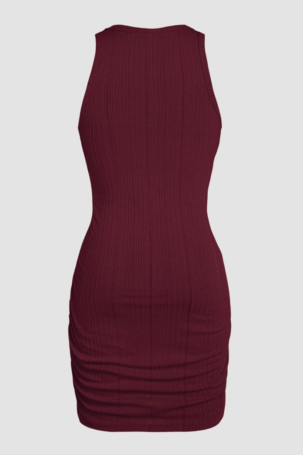 Ruched Sleeveless Bodycon Midi Dress Bodycon Dresses MyDresses 