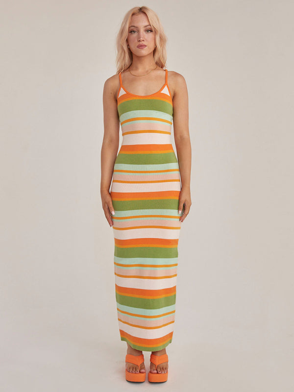 Geometric Print Slim-Fit Maxi Dress with Scoop Neckline Maxi Dresses MyDresses Pattern 8 8 | S 